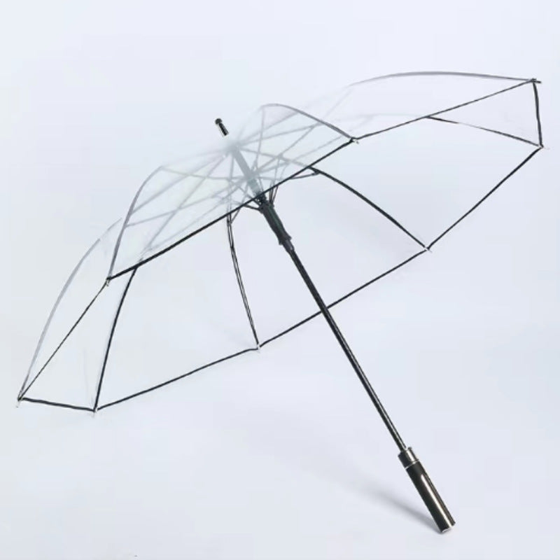 Ladies Transparent Umbrella with Ergonomic Handle Bowlift