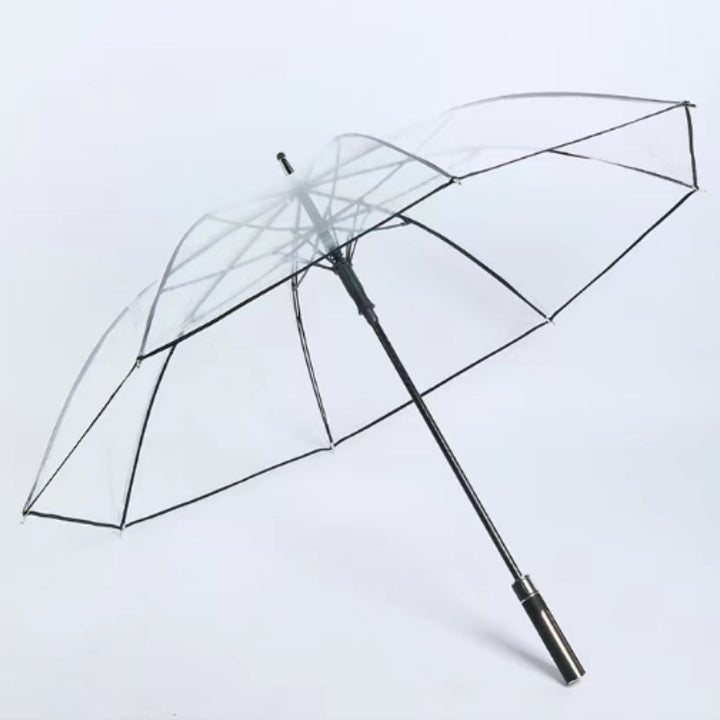 Ladies Transparent Umbrella with Ergonomic Handle Bowlift