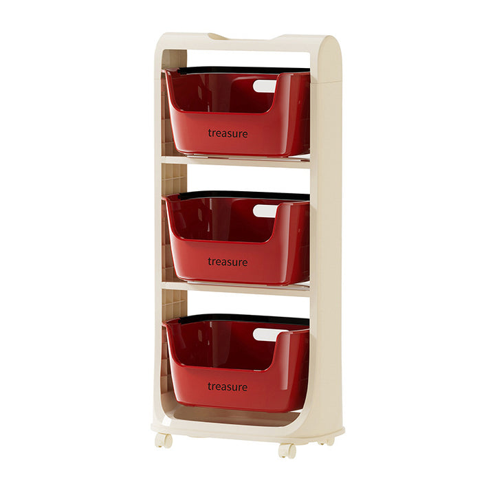 Multi-Tier Storage Organizer with Baskets Bowlift