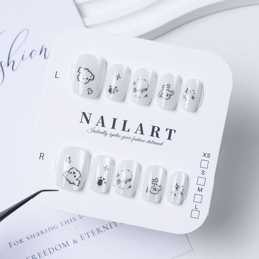 Creative Thematic Press-On Nail Set Bowlift