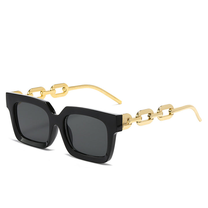 Women's fashionable sunglasses with unique chain element Bowlift