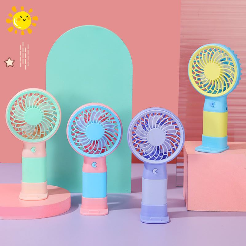 Unisex Portable Mini Hand Fan with Colorful Design Bowlift
