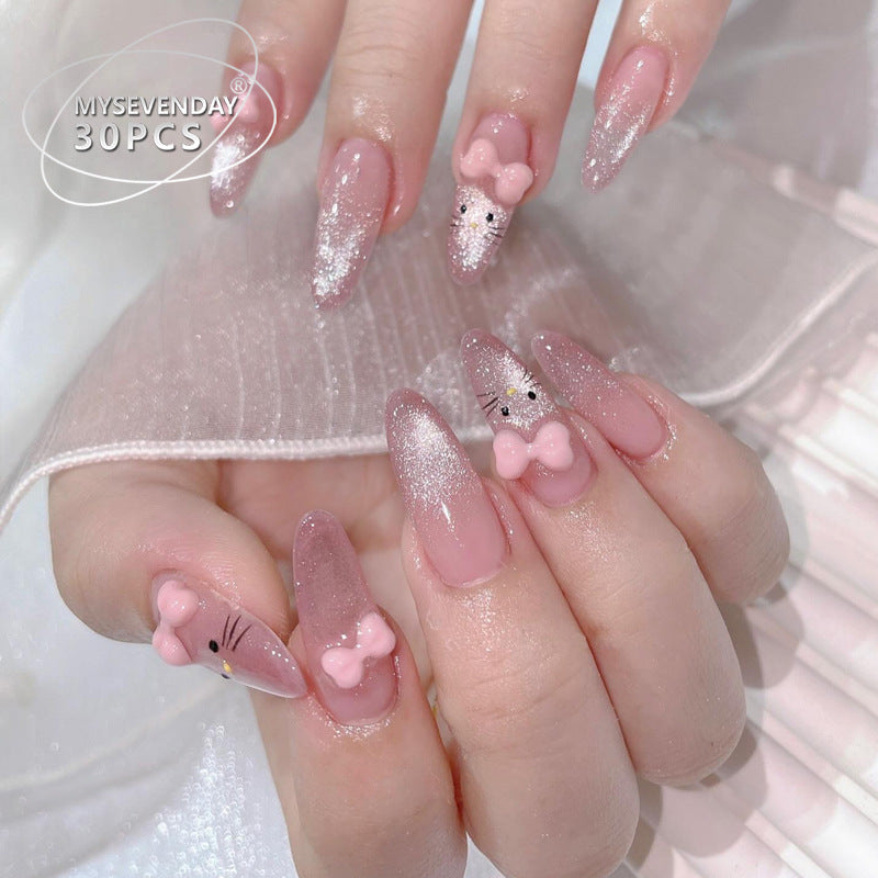 Playful Themed Press-On Nail Set Bowlift