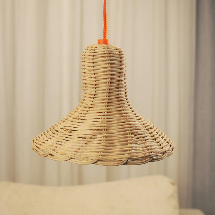 Rattan Hanging Lamp Bowlift