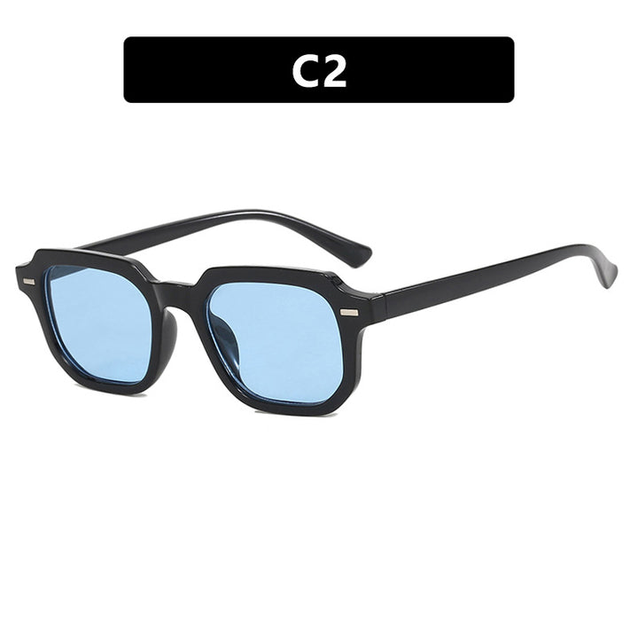 Women's square sunglasses with stylish frame structure and UV protection Bowlift