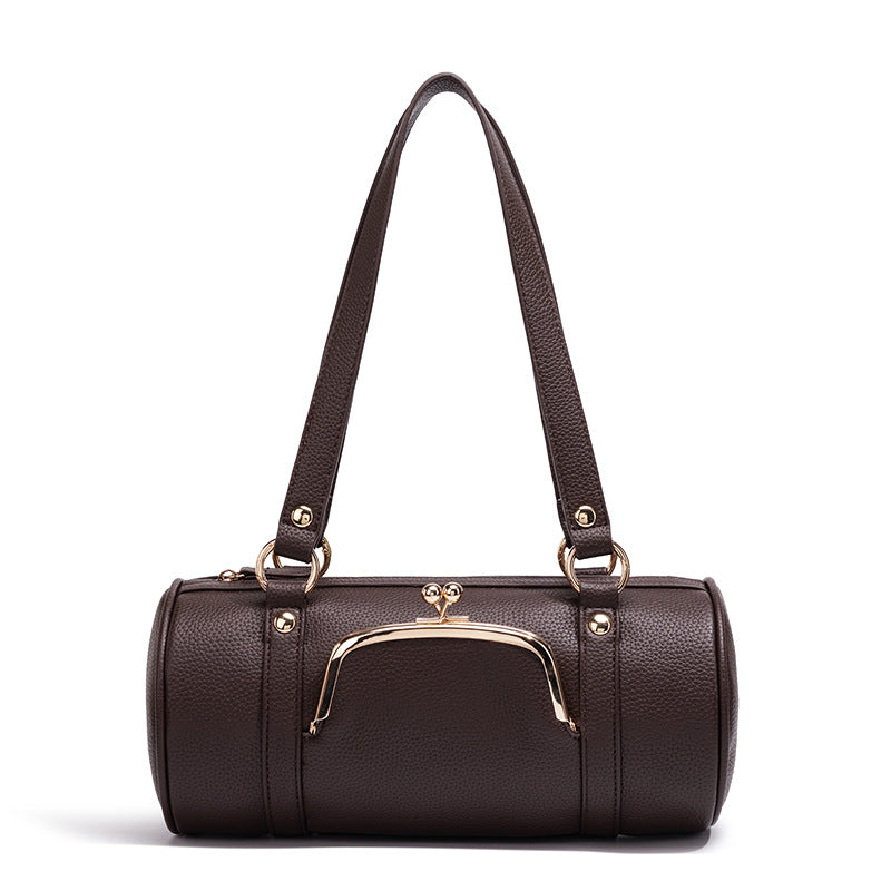 Fashionable Leather Handbag Bowlift