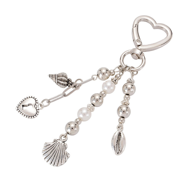 Keychain with Sparkling Stars and Bow Design Bowlift