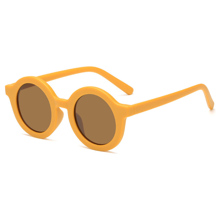 Women's stylish round sunglasses with modern plastic frame Bowlift