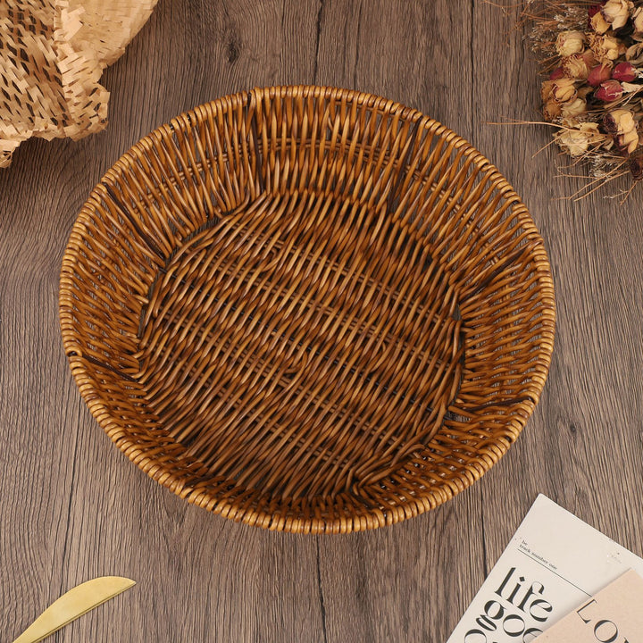 Decorative Wicker Storage Bowl Bowlift