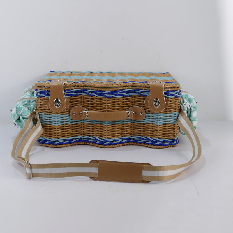 Women's picnic basket with integrated dish set and insulated cooling function Bowlift