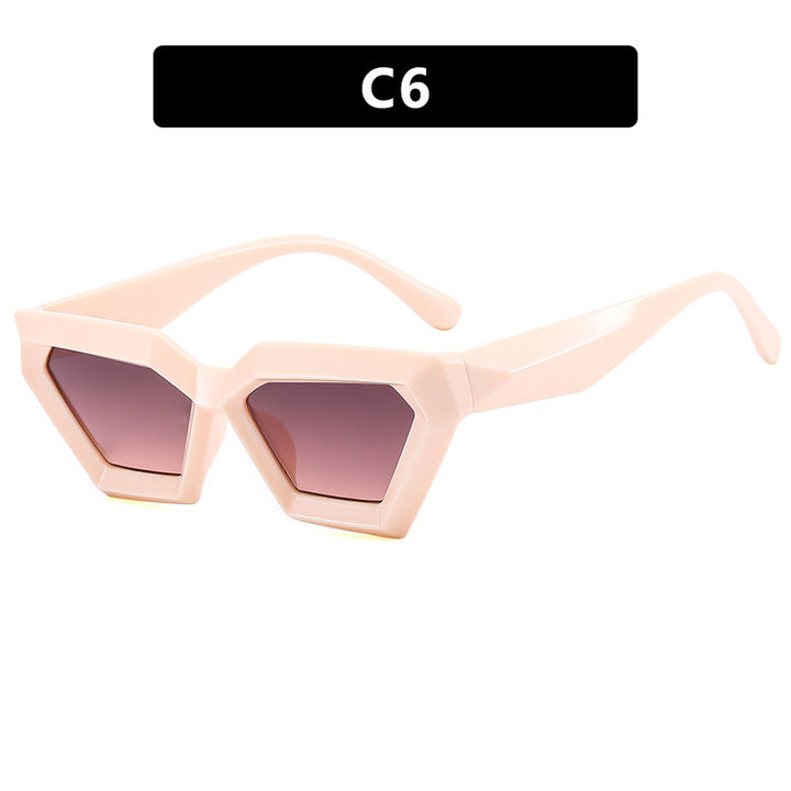 Ladies eye-catching sunglasses in unique hexagon design Bowlift