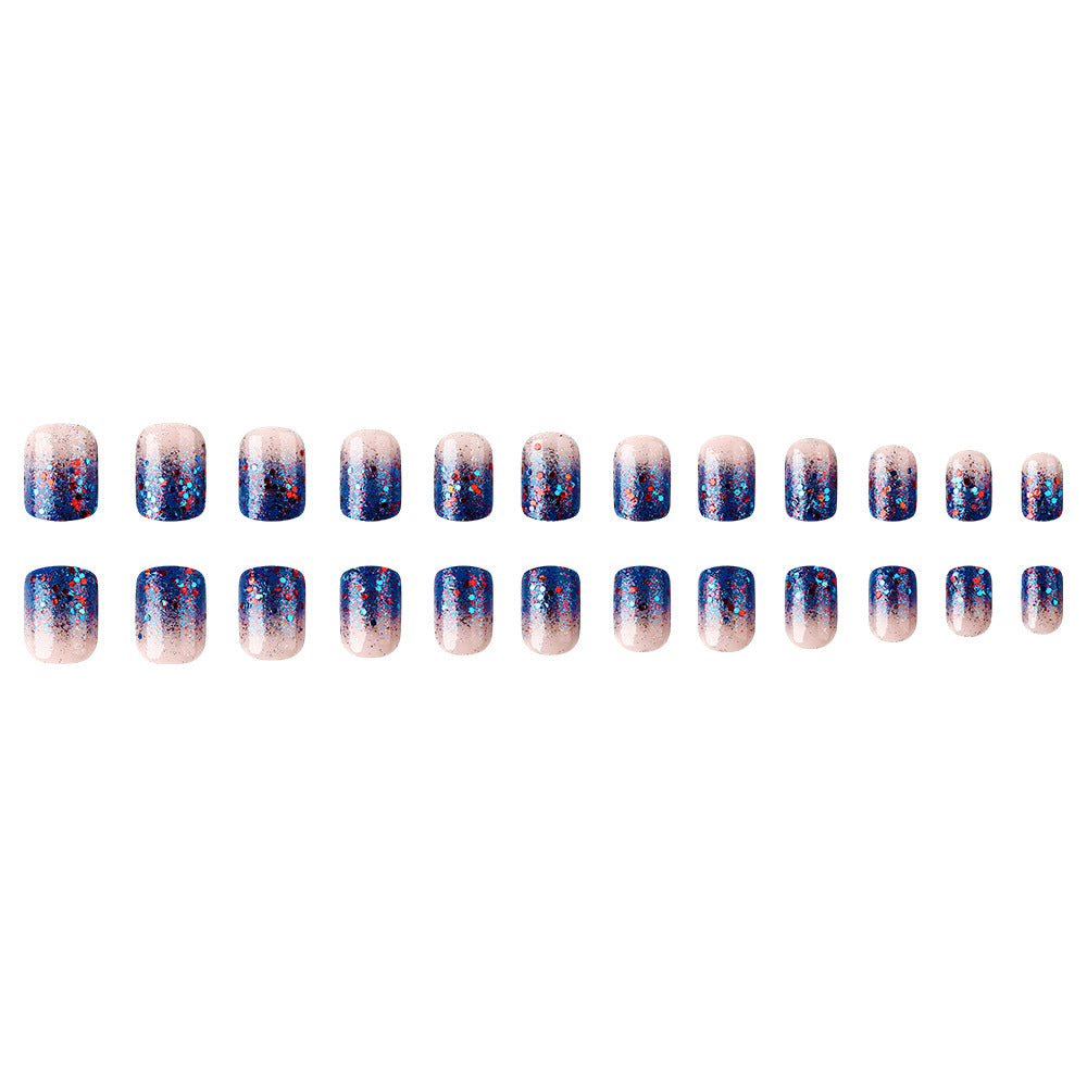 Glitter Gradient Press-On Nail Set Bowlift