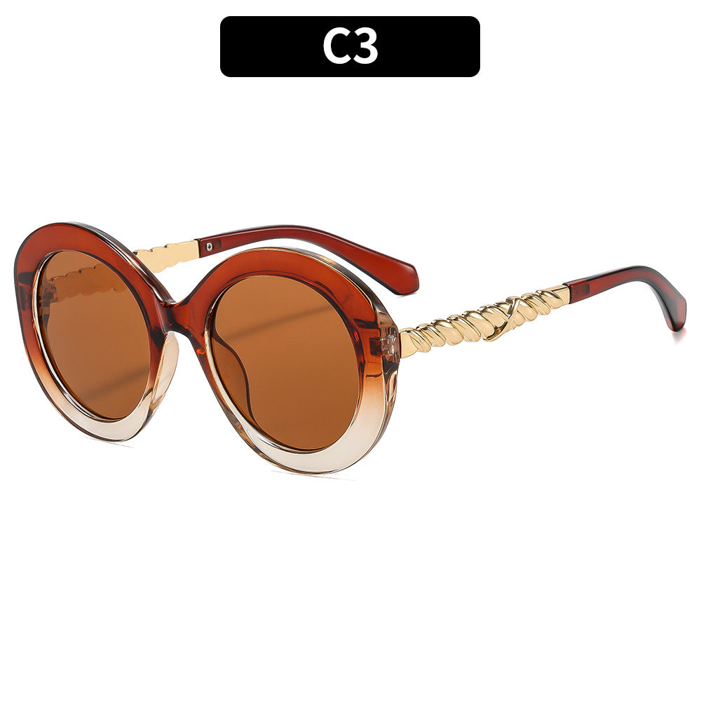 Statement Circle Frame Sunglasses