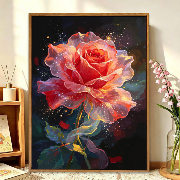 Floral Galaxy Canvas Art Bowlift