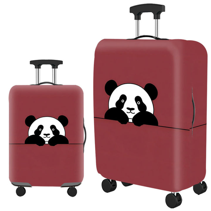 Tropical Leaf Print Hard Shell Luggage Bowlift