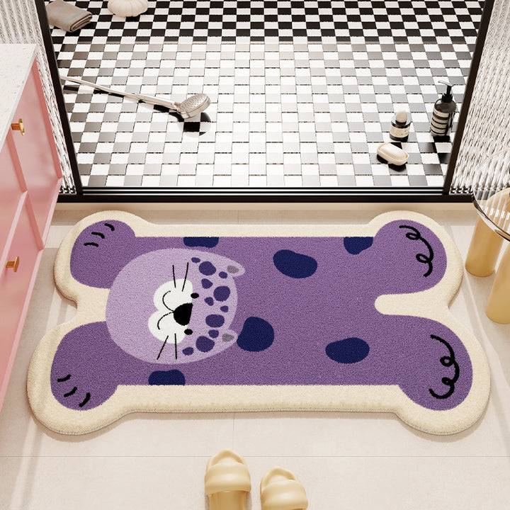 Cartoon Plush Bath Mat