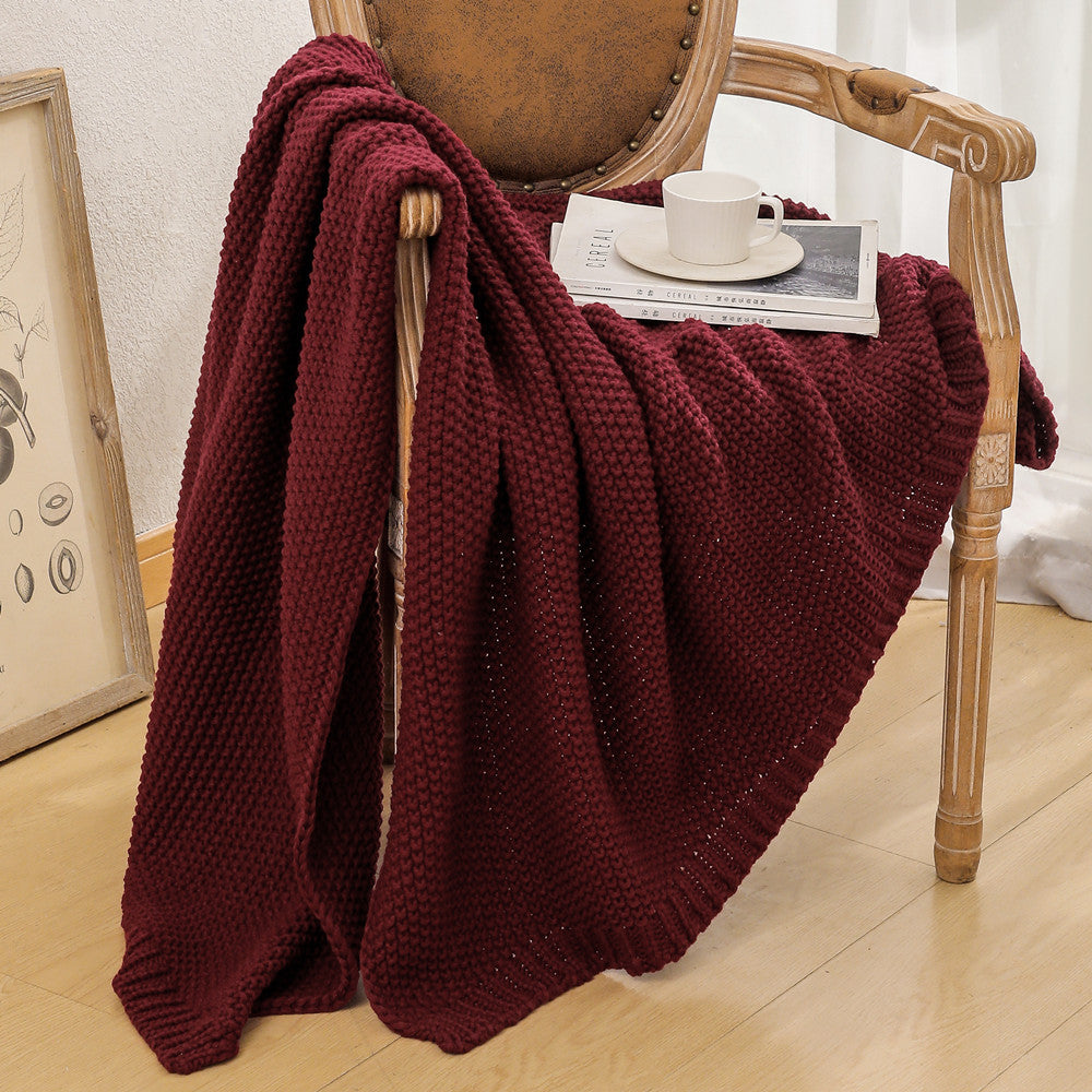 Ladies cozy knit blanket Bowlift