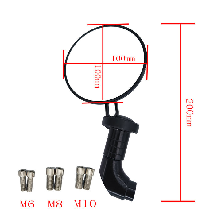 Sporty motorcycle mirrors Bowlift