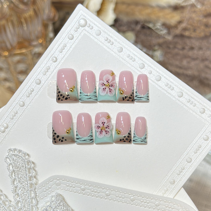 Reusable Press-On Nail Set Bowlift