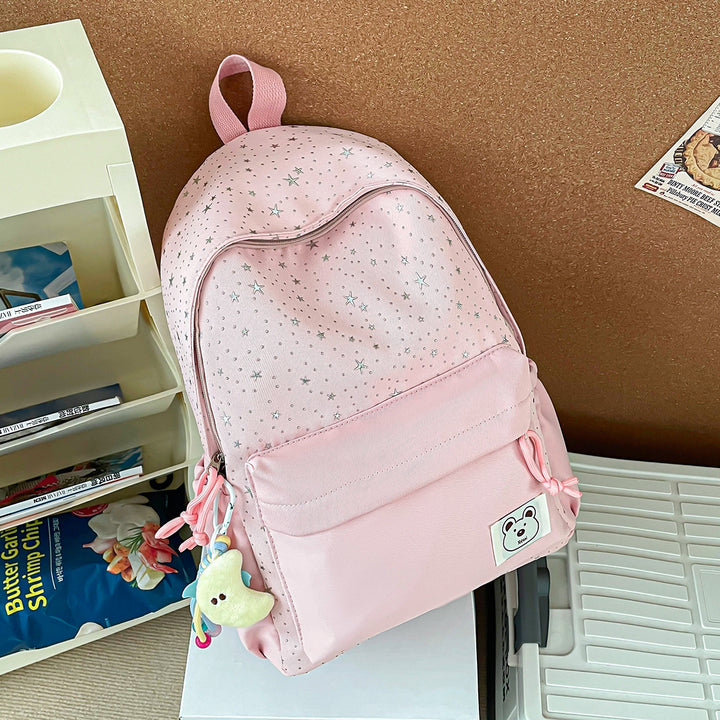 Star-Embellished Everyday Backpack Bowlift