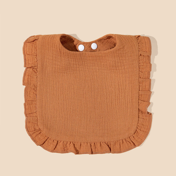 Soft Ruffled Muslin Baby Bib Bowlift