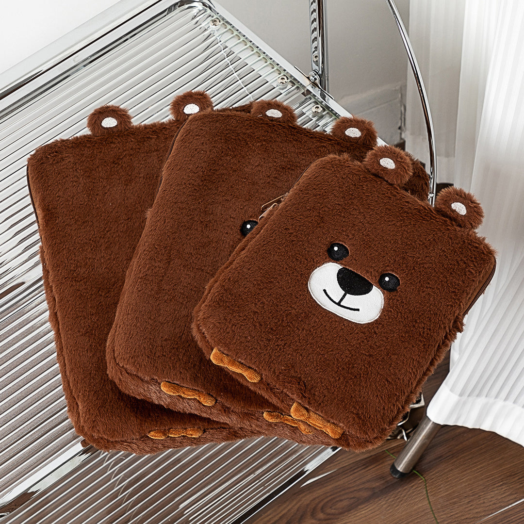 Plush Cat-Themed Pencil Case Bowlift