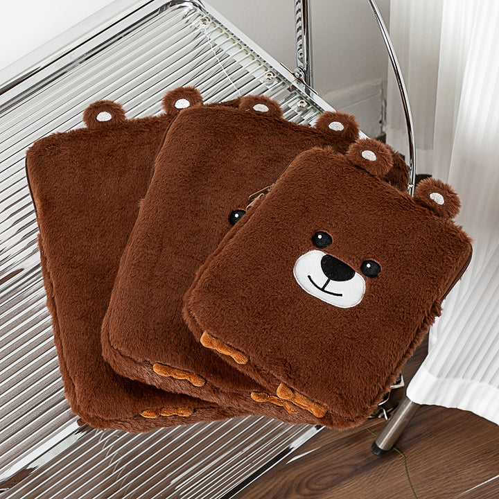 Plush Cat-Themed Pencil Case Bowlift
