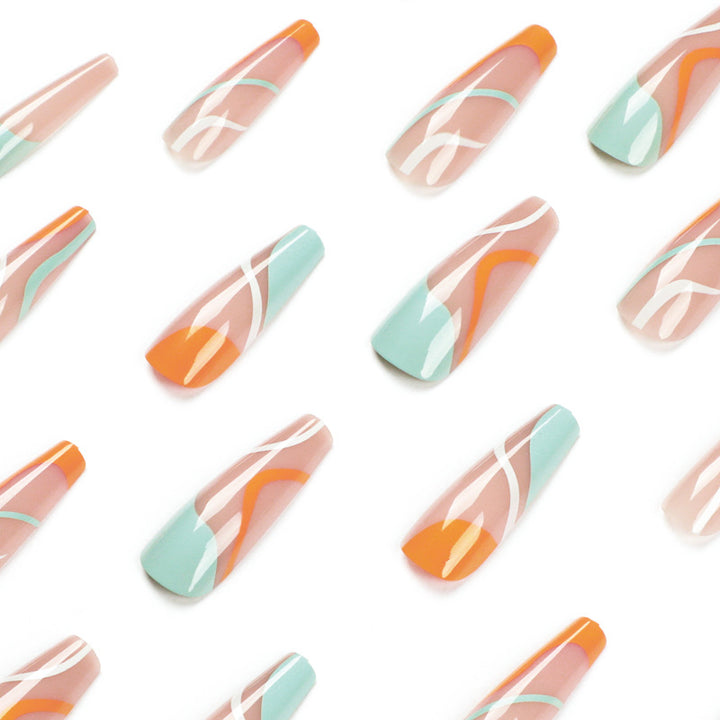 Artful Nail Art with Vibrant Color Gradients Bowlift