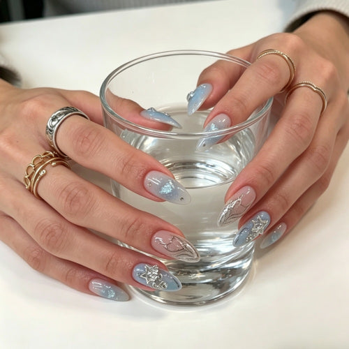 Artistic Press-On Nail Art Set Bowlift