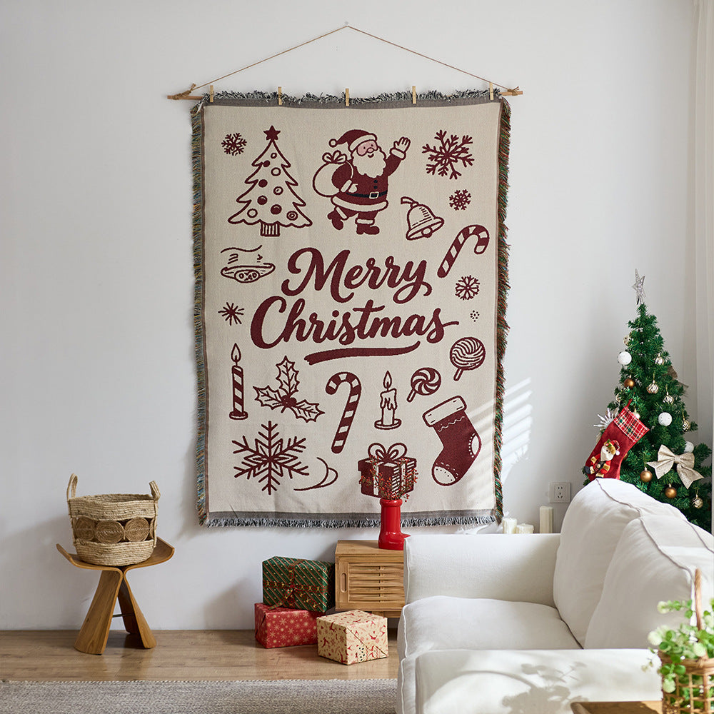 Festive Character-Themed Throw Blanket