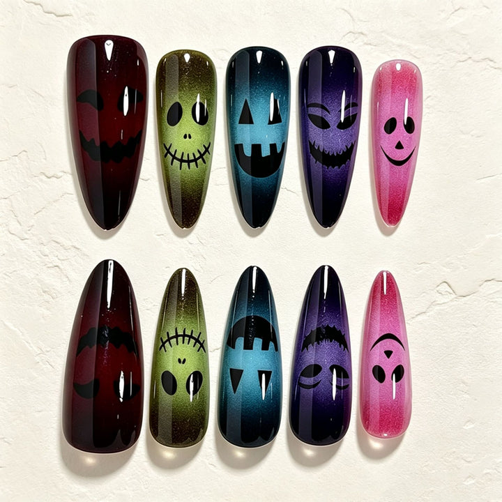 Halloween-Themed Glitter Nail Art Tips Bowlift