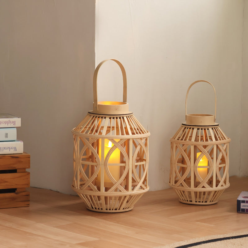 Decorative Rattan Pendant Lamp Bowlift