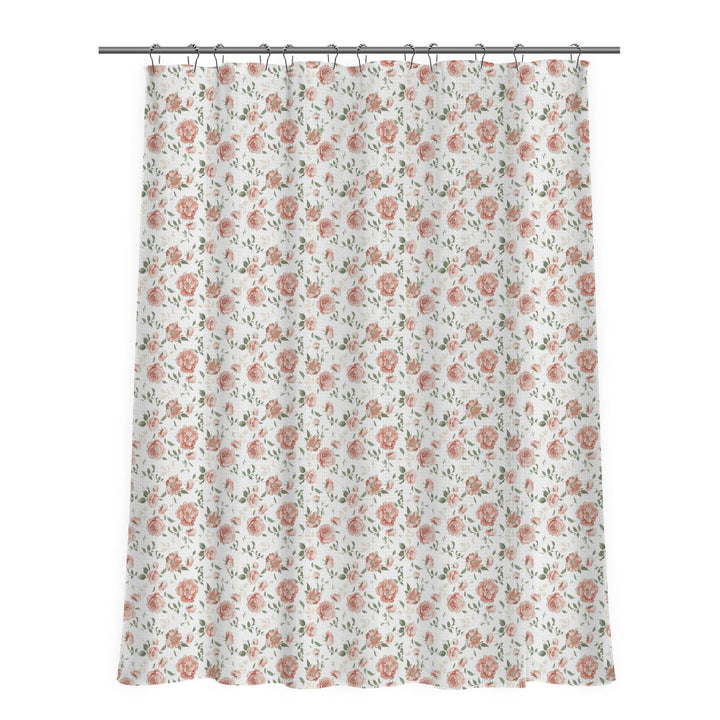 Floral Patterned Shower Curtain Bowlift