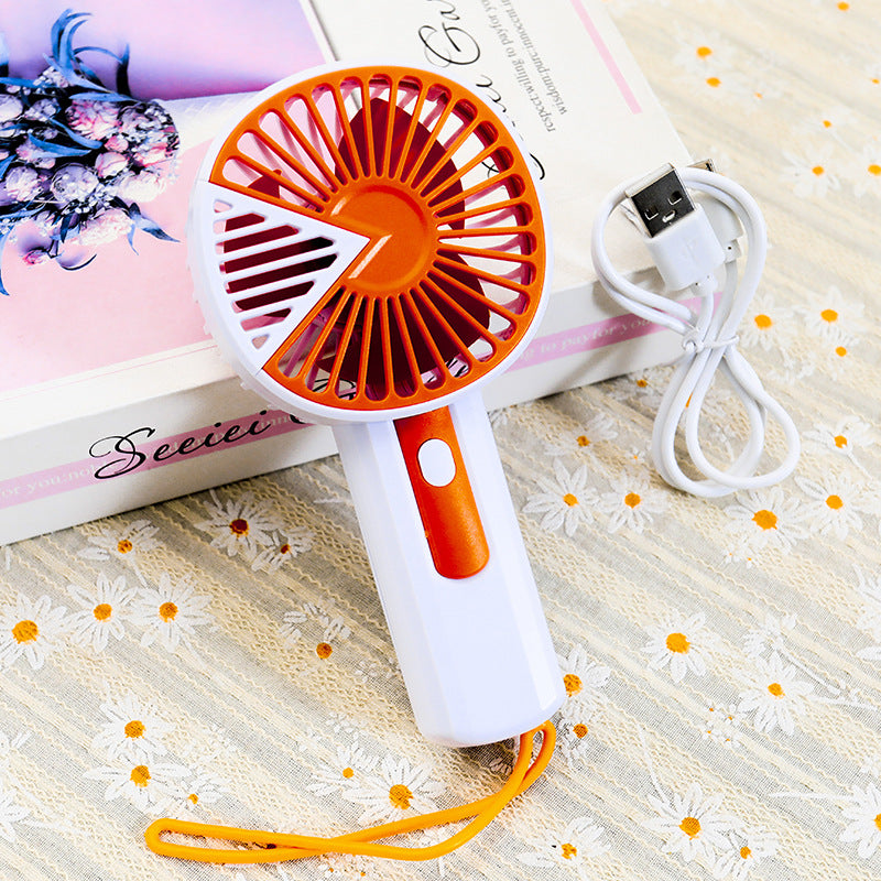 Ladies Portable Handheld Fan with USB Connection and Safety Net Bowlift