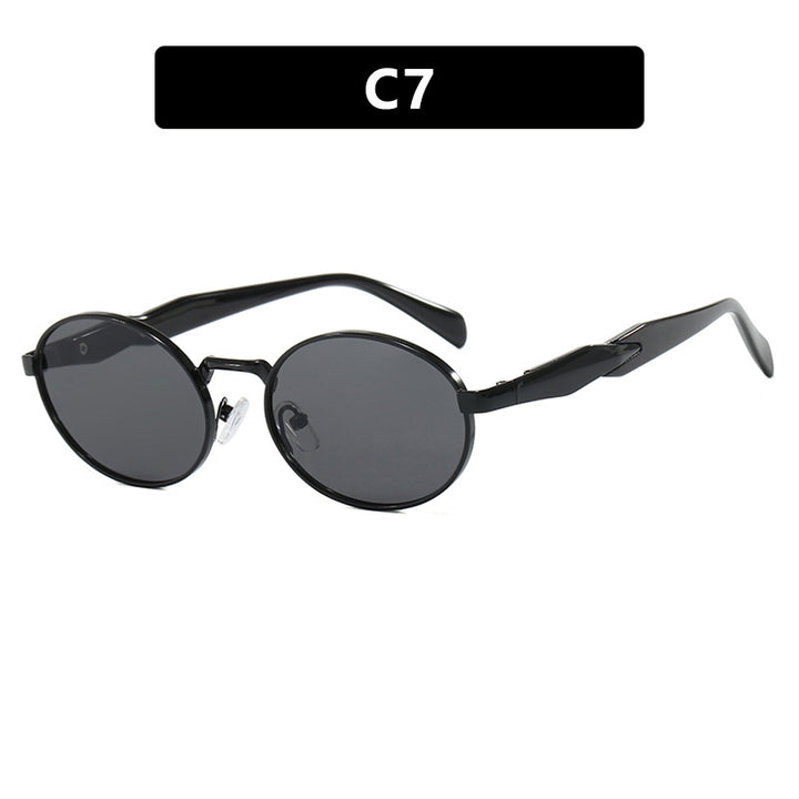 Women's fashionable sunglasses in elegant oval design with trendy accents Bowlift