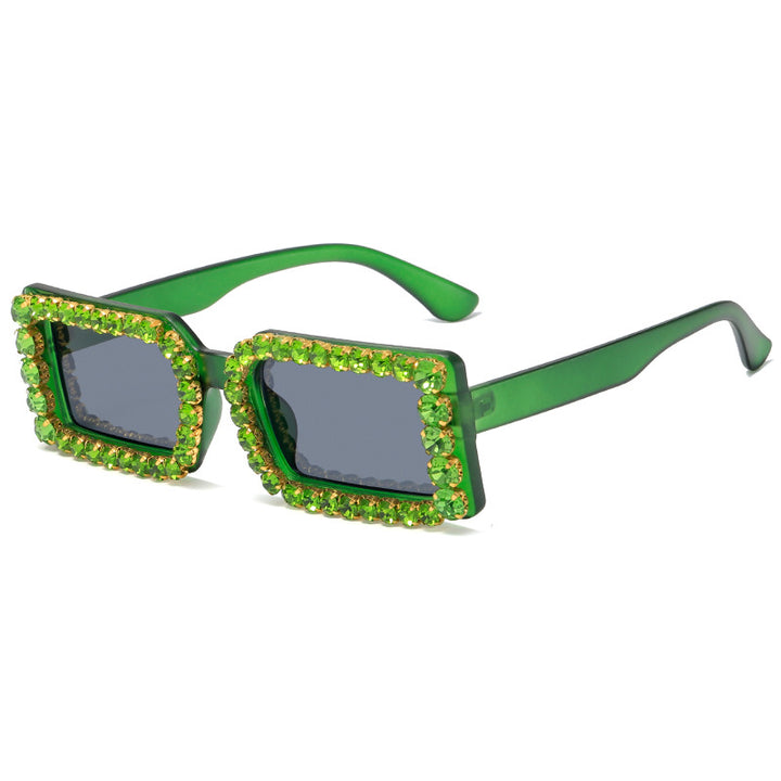 Women's fashionable sunglasses with glittering frame embellishment Bowlift