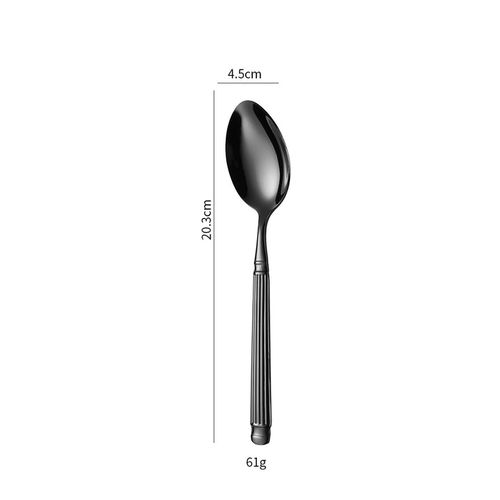 Elegant dessert spoon with exclusive surface design Bowlift