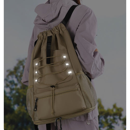 Lightweight Drawstring Sports Backpack Bowlift