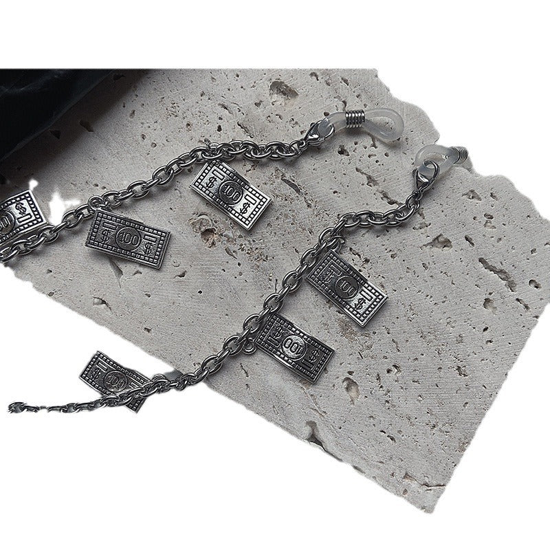 Trendy necklace with banknote pendants Bowlift