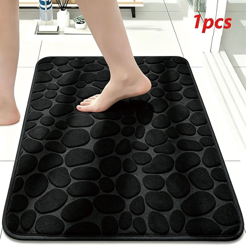 Plush Textured Bath Mat