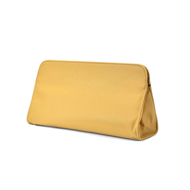 Textured Leather Cosmetic Pouch Bowlift