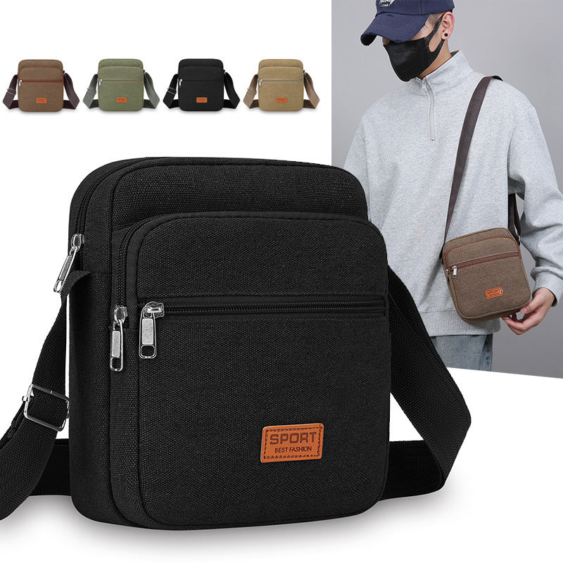 Versatile Canvas Crossbody Bag Bowlift
