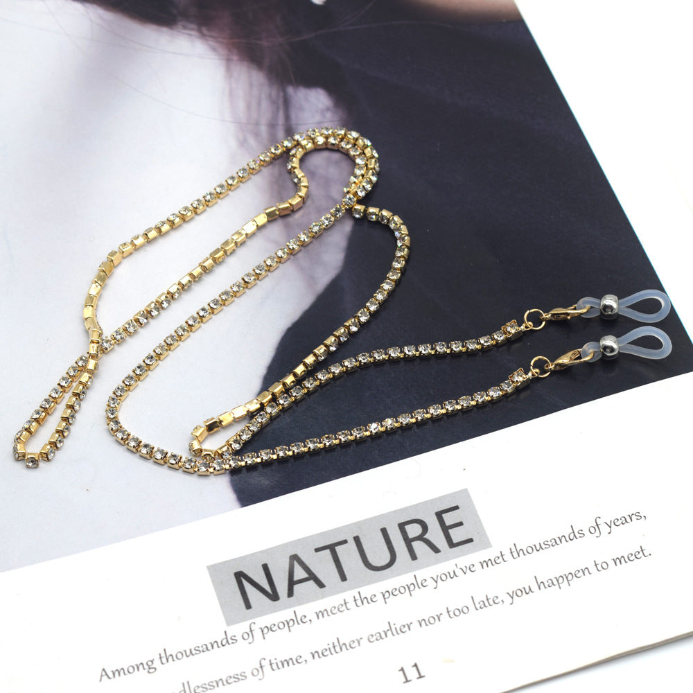Decorative Rhinestone Eyewear Chain Bowlift