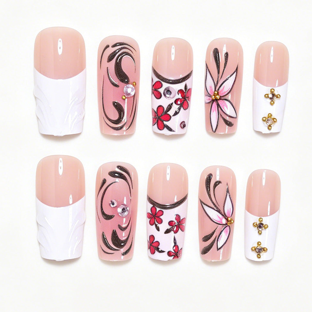 Decorative Floral Nail Art Tips Bowlift 1788858442