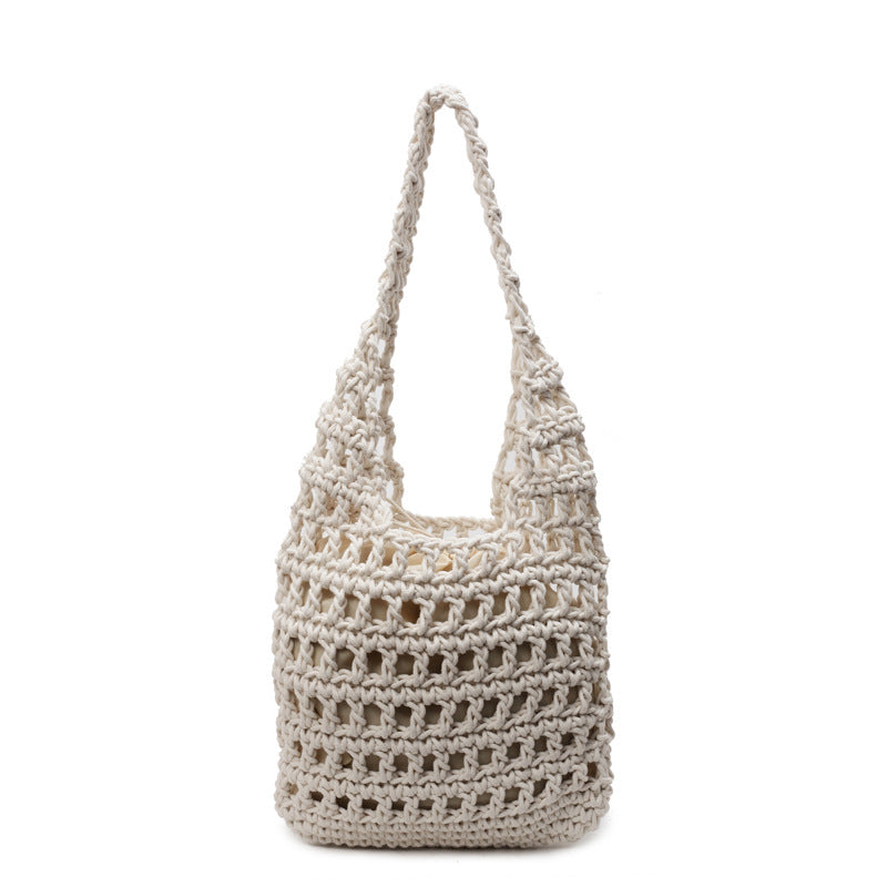 Fashionable Crocheted Tote Bag Bowlift