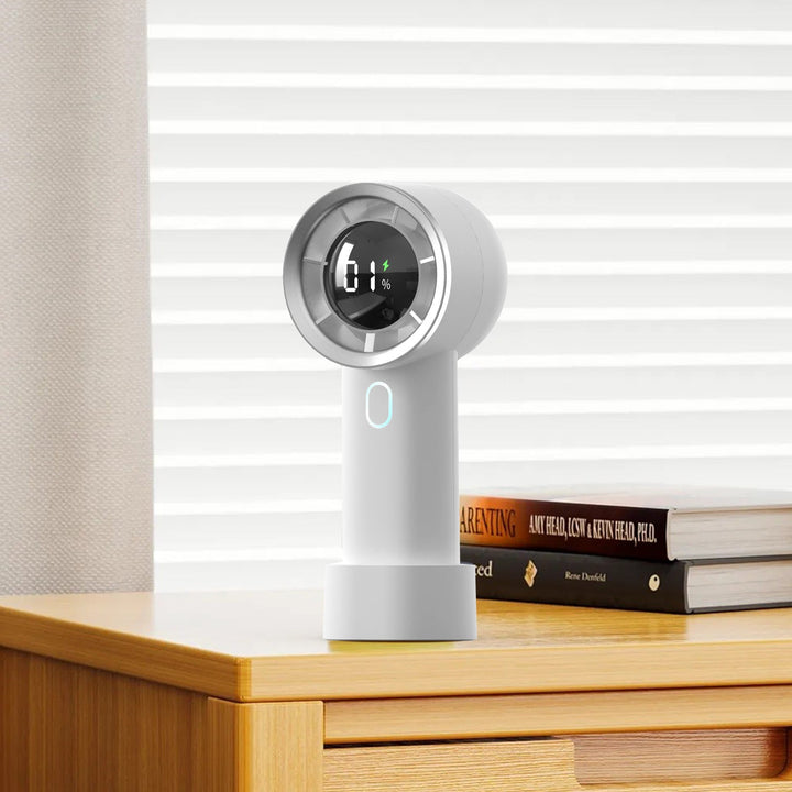 Rechargeable handheld fan. | Bowlift