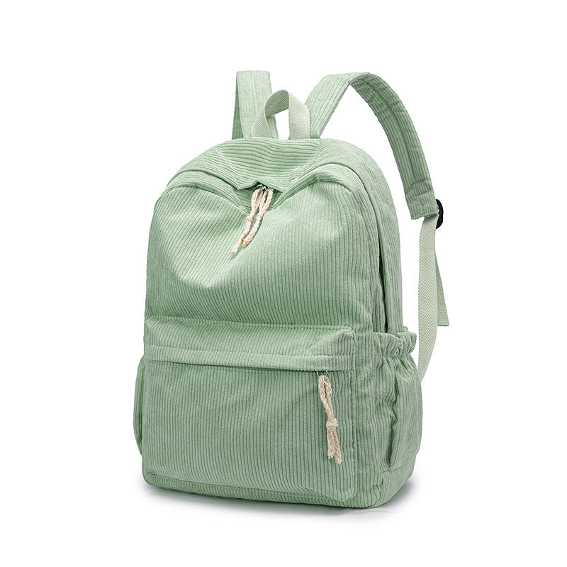 Corduroy Fabric Backpack Bowlift