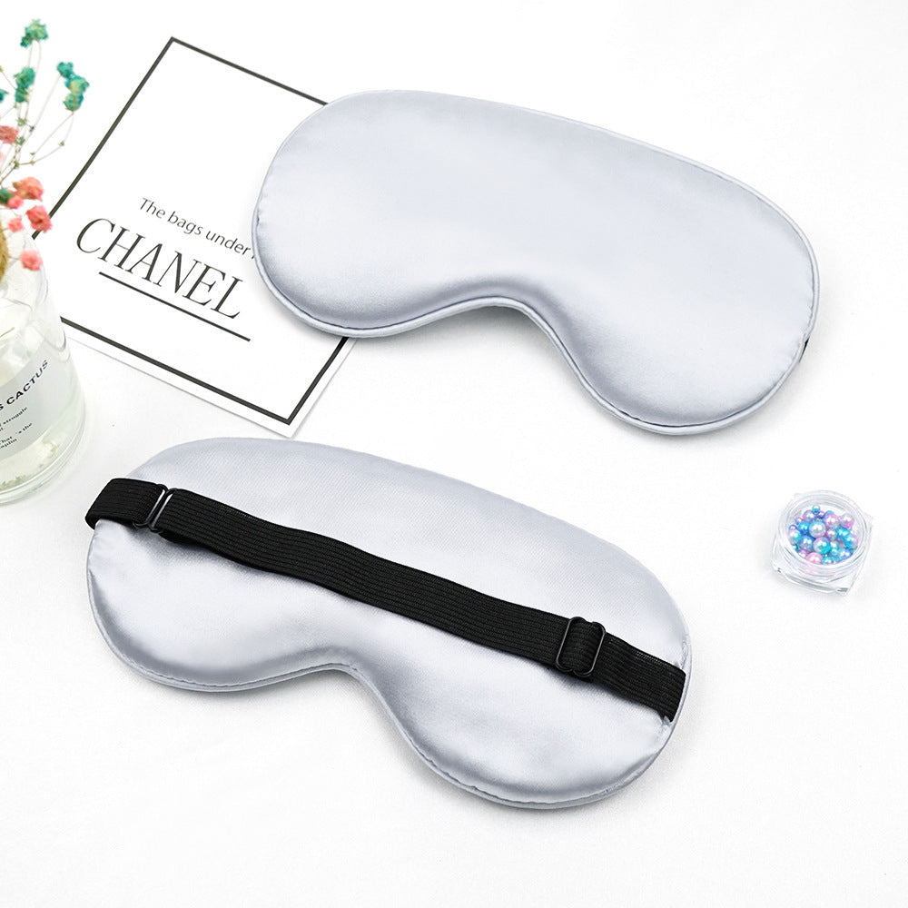 Unisex nan luxurious satin sleep mask with anatomical contour and adjustable elastic band Bowlift
