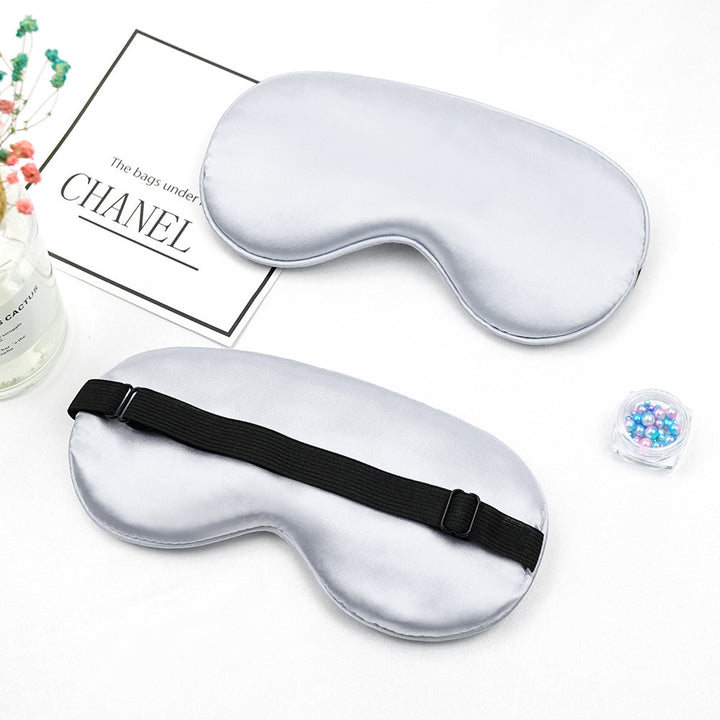 Unisex nan luxurious silk sleep mask with contoured eye cavity and adjustable elastic band Bowlift