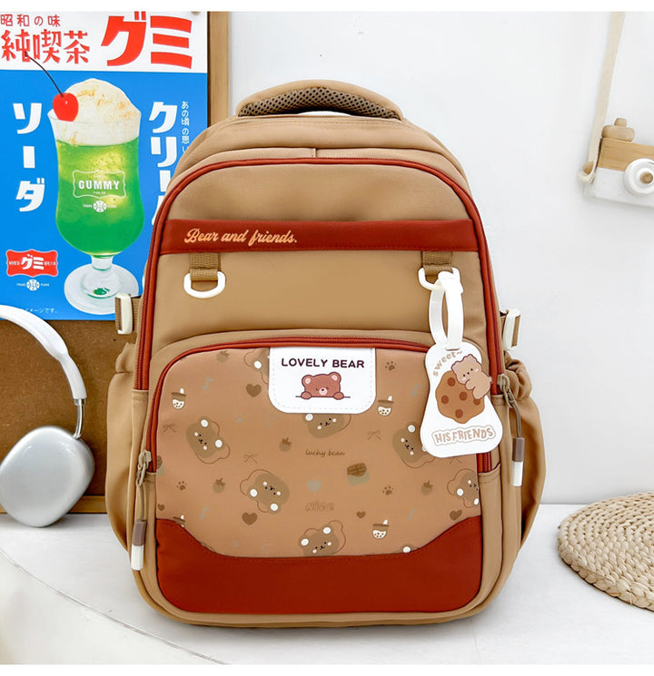Cute Animal-Themed School Backpack Bowlift